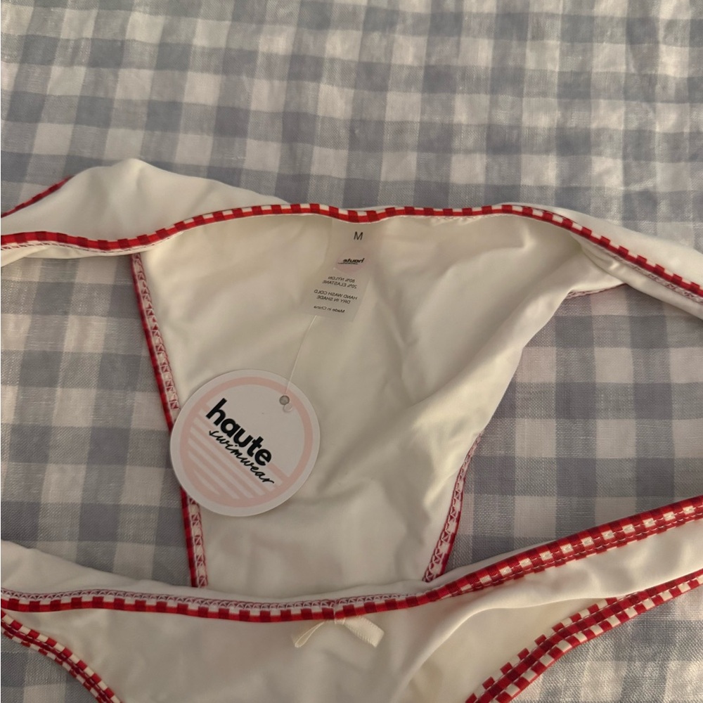 Vanilla Gingham Bikini - Women's Swim - Haute Swimwear - Picture 6 of 9